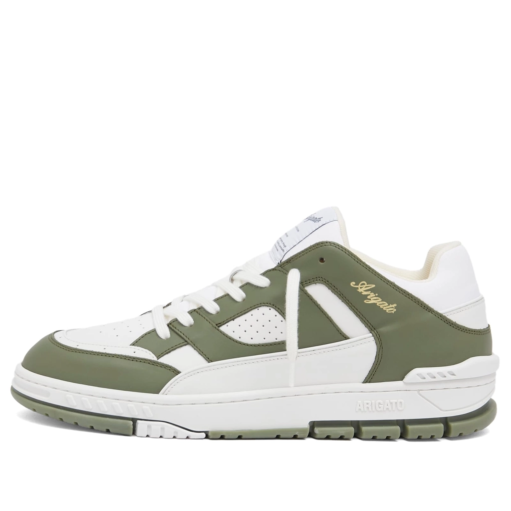 Axel Arigato Men's Area Lo Sneaker White/Dark Green